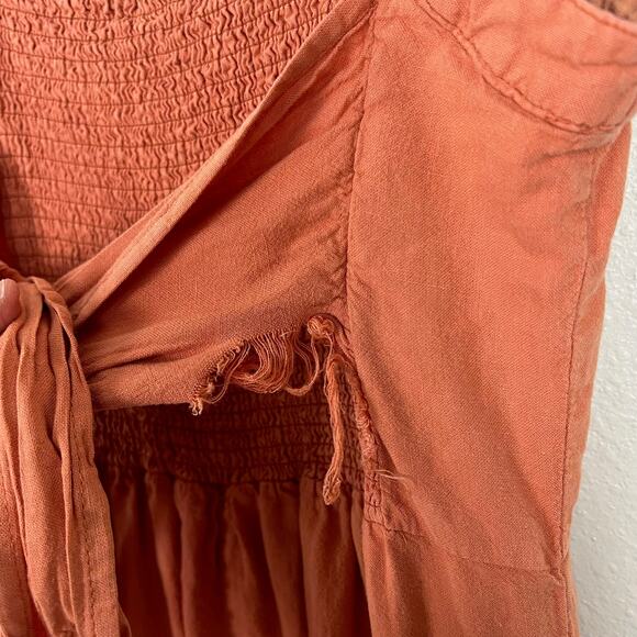 Carly Jean Los Angeles CJLA Size Small Desert Sun Linen Blend Jumpsuit Romper - Picture 10 of 10